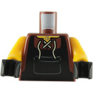 LEGO Brun rougeâtre Minifigure Torse avec Laced Shirt et Noir Apron Bib (973 / 76382)