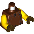 LEGO Roodachtig Bruin Naboo Security Bewaker Minifig Torso (973 / 76382)