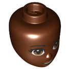 LEGO Reddish Brown Nandi Female Minidoll Head (81855 / 92198)