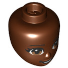 LEGO Reddish Brown Nandi Minidoll Head (80080 / 92198)