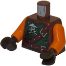 LEGO Rödaktig Brun Ninjago Kropp (973)