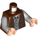 LEGO Reddish Brown Owen Minifig Torso (973 / 76382)