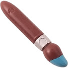 LEGO Reddish Brown Paint Brush with Medium Azure Tip and Silver Rim (15232)