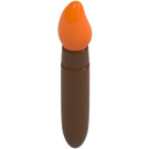 LEGO Reddish Brown Paint Brush with Orange Top (15232 / 65695)