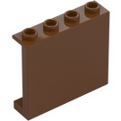 LEGO Rötliches Braun Paneel 1 x 4 x 3 mit Seitenstützen, Hohlnoppen (35323 / 60581)