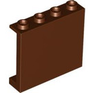 LEGO Roodachtig Bruin Paneel 1 x 4 x 3 met zijsteunen, holle noppen (35323 / 60581)