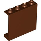 LEGO Marrone rossastro Pannello 1 x 4 x 3 senza supporti laterali, bottoncini cavi (4215 / 30007)