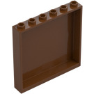 LEGO Reddish Brown Panel 1 x 6 x 5 (35286 / 59349)