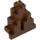 LEGO Reddish Brown Panel 3 x 8 x 7 Rock Triangular (6083)