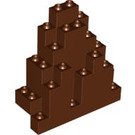 LEGO Roodachtig Bruin Paneel 3 x 8 x 7 Steen Driehoekig (6083)