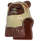 LEGO Reddish Brown Paploo Ewok Head (86651)