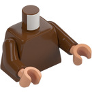 LEGO Reddish Brown Plain Torso with Reddish Brown Arms and Flesh Hands (973 / 88585)