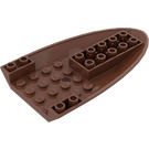 LEGO Roodachtig Bruin Vliegtuig Onderzijde 6 x 10 x 1 (87611)