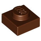 LEGO Reddish Brown Plate 1 x 1 (3024 / 30008)