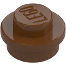 LEGO Roodachtig bruin Plaat 1 x 1 Rond (6141 / 30057)