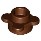 LEGO Reddish Brown Plate 1 x 1 Round with Flower Petals (28573 / 33291)