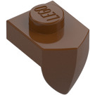 LEGO Reddish Brown Plate 1 x 1 with Downwards Tooth (15070)