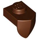 LEGO Reddish Brown Plate 1 x 1 with Downwards Tooth (15070)