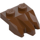 LEGO Reddish Brown Plate 1 x 2 with 3 Rock Claws (27261)