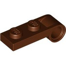LEGO Reddish Brown Plate 1 x 2 with End Pin Hole (3172)