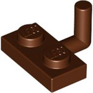 LEGO Reddish Brown Plate 1 x 2 with Hook (6mm Horizontal Arm) (4623)