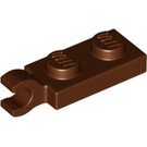 LEGO Reddish Brown Plate 1 x 2 with Horizontal Clip on End (42923 / 63868)