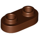 LEGO Reddish Brown Plate 1 x 2 with Rounded Ends and Open Studs (35480)