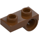 LEGO Rödaktig Brun Platta 1 x 2 med Underside Hål (18677 / 28809)