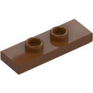 LEGO Rödaktig Brun Platta 1 x 3 med 2 Knoppar (34103)