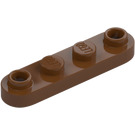 LEGO Reddish Brown Plate 1 x 4 with Rounded Ends (77845)