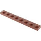 LEGO Reddish Brown Plate 1 x 8 (3460)