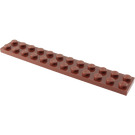 LEGO Reddish Brown Plate 2 x 12 (2445)