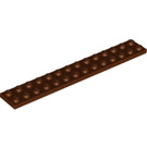 LEGO Reddish Brown Plate 2 x 14 (91988)