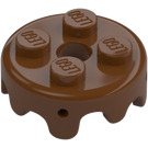 LEGO Reddish Brown Plate 2 x 2 Round Cake Frosting (65700)