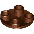 LEGO Reddish Brown Plate 2 x 2 Round with Rounded Bottom (2654 / 28558)