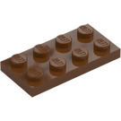 LEGO Marrón rojizo Placa 2 x 4 (3020)