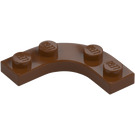 LEGO Reddish Brown Plate 3 x 3 Rounded Corner (68568)