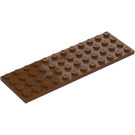 LEGO Roodachtig bruin Plaat 4 x 12 (3029)