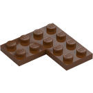 LEGO Reddish Brown Plate 4 x 4 Corner (2639)