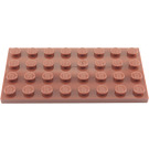 LEGO Rötlich-braun Platte 4 x 8 (3035)