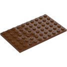 LEGO Rötliches Braun Platte 6 x 10 (3033)