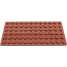 LEGO Reddish Brown Plate 6 x 12 (3028)