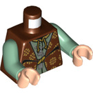 LEGO Roodachtig Bruin Professor Sybil Trelawney Minifig Torso (973 / 76382)