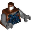 LEGO Reddish Brown Rocket Minifig Torso (973 / 76382)