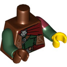 LEGO Reddish Brown Rogue Minifig Torso (973 / 28277)