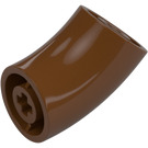 LEGO Reddish Brown Round Brick with Elbow (Shorter) (1986 / 65473)