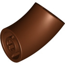 LEGO Reddish Brown Round Brick with Elbow (Shorter) (1986 / 65473)