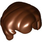 LEGO Roodachtig Bruin Kort Haar met Curled Ends (59362)