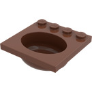 LEGO Rötliches Braun Sink 4 x 4 Oval (6195)