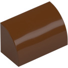 LEGO Reddish Brown Slope 1 x 2 Curved (37352 / 98030)